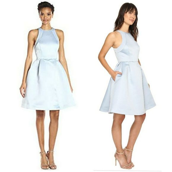 Sleeveless Round Neck Satin Faille W/ Back - Picture 7 of 11